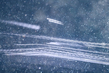 traces of headlights glow / blurred background nocturnal traces of light, texture of a night city