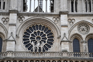 Obraz premium detail of the notre dame