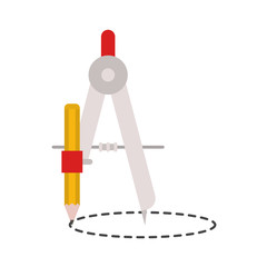 compass tool isolated icon