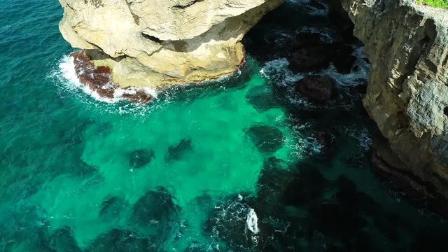 Aerial view of beautiful cueva del Indio, hatillo, Puerto Rico