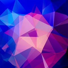 Obraz premium Abstract polygonal vector background. Geometric vector illustration. Creative design template. Blue, purple colors.