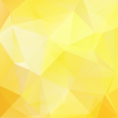 Obraz premium Abstract background consisting of yellow triangles. Geometric design for business presentations or web template banner flyer. Vector illustration