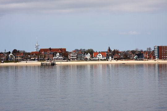 Strandpromenade und Strand von Wyk auf Föhr