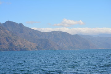 Vue Panoramique Lac Atitlán Guatemala