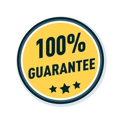 100% Guarantee label illustration