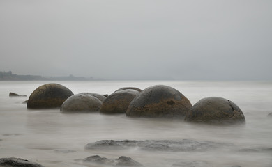 Moeraki Boulder Beach New Zealand