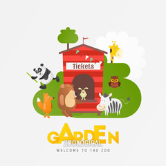 Zoo Animals in Zoological Garden Ad