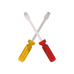 screwdriver tool isolated icon