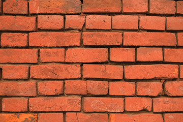 old red brick wall texture background