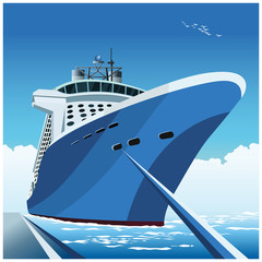 Cruise ship at the pier © blacklight_trace