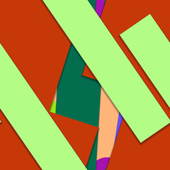 Flat material design - Creative vector trend seamless