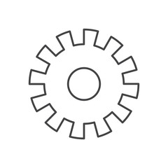 gearwheel tool isolated icon