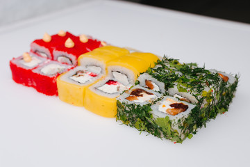 Sushi, rolls, fish, rice