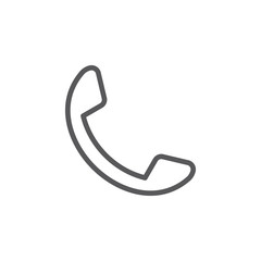 Call vector icon. Element of phone for mobile concept and web apps illustration. Thin line icon for website design and development. Vector icon
