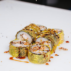 Sushi, rolls, fish, rice