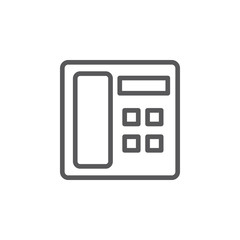 Fax, phone vector icon. Element of phone for mobile concept and web apps illustration. Thin line icon for website design and development. Vector icon