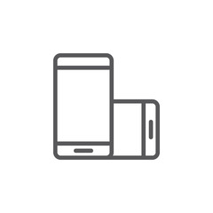 Mobile, rotate vector icon. Element of phone for mobile concept and web apps illustration. Thin line icon for website design and development. Vector icon