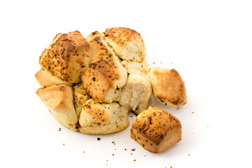 Zupfbrot mit Käse und Knoblauch