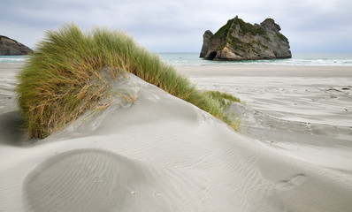 Wharariki Beach Neuseeland