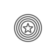 Shield, USA icon. Element of 4th of july icon. Thin line icon for website design and development, app development. Premium icon