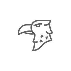 Eagle, USA icon. Element of 4th of july icon. Thin line icon for website design and development, app development. Premium icon