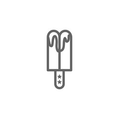 Popsicle, USA icon. Element of 4th of july icon. Thin line icon for website design and development, app development. Premium icon