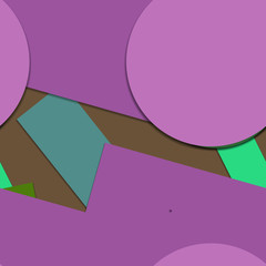 Obraz premium Flat material design - Creative vector trend seamless