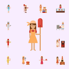 peel, bakery color icon. Bakery icons universal set for web and mobile