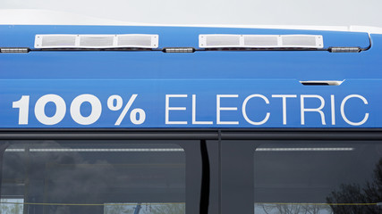 100 percent electric mass transit bus 