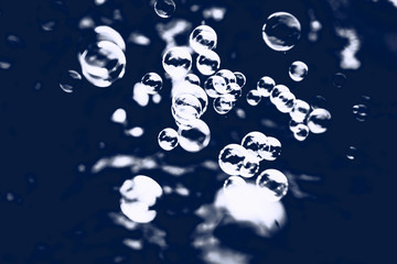 Beautiful colorful black and white soap bubbles texture background and wallpaper