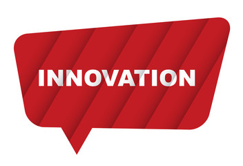 red vector banner innovation