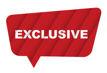 red vector banner exclusive