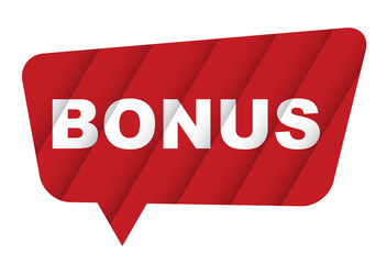 red vector banner bonus