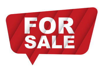 red vector banner for sale