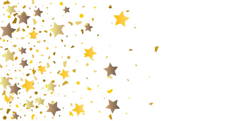 
Golden glitter confetti of stars.