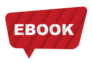 red vector banner ebook