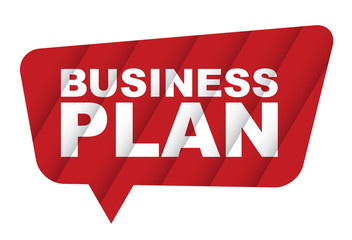 red vector banner business plan