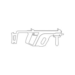 Rifle Kris V gun icon. Element of Army for mobile concept and web apps icon. Outline, thin line icon for website design and development, app development