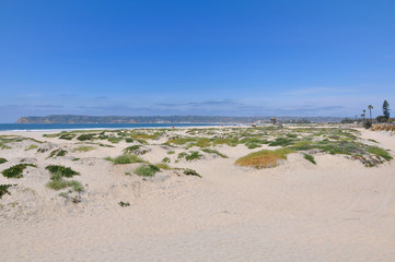 View over Coronado beach, California, San Diego