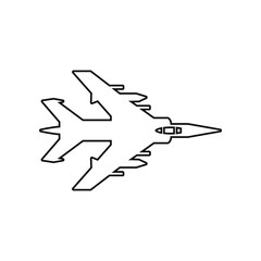 Fototapeta na wymiar bombardment plane icon. Element of Army plane for mobile concept and web apps icon. Outline, thin line icon for website design and development, app development