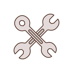 wrench tool isolated icon