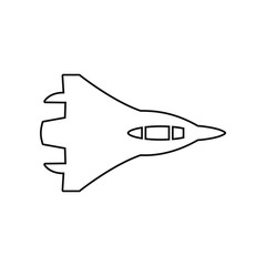 war plane icon. Element of Army plane for mobile concept and web apps icon. Outline, thin line icon for website design and development, app development