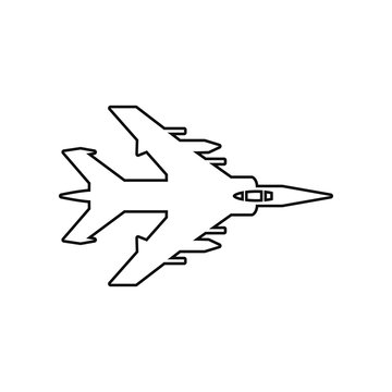 recommend clip art: bombardment plane icon. Element of Army plane for mobile concept and web apps icon. Outline, thin line icon for website design and development, app development