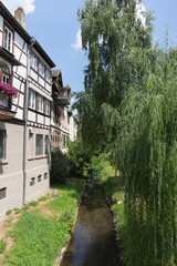Fototapeta na wymiar Bensheim / Bergstrasse: historische Fachwerkhäuser