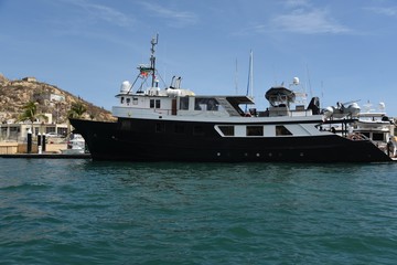 Naklejka premium SHIP IN PORT CABO SAN LUCAS MEXICO