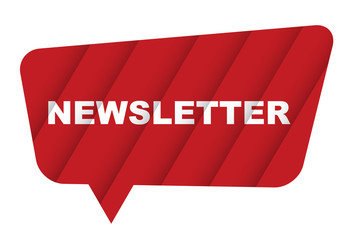 red vector banner newsletter