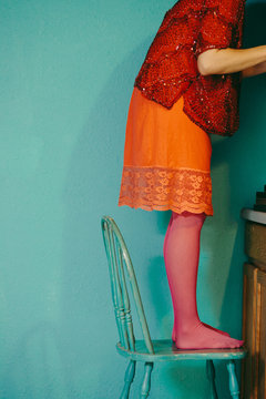 Colorful woman