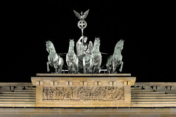 The Quadriagd on the Brandenburg Gate (Brandenburger Tor), Berlin, Germany © douglasmack