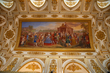 Affresco soffitto Reggia di Caserta