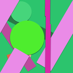 Flat material design - Creative vector trend seamless